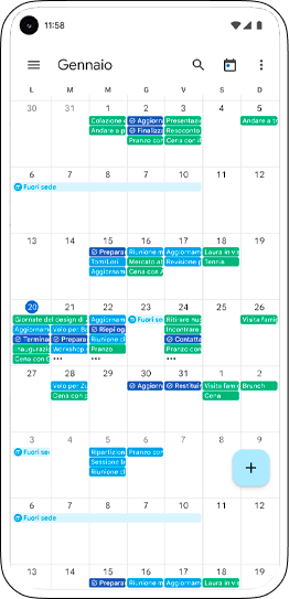Sincronizzazione Google Calendar Agenda